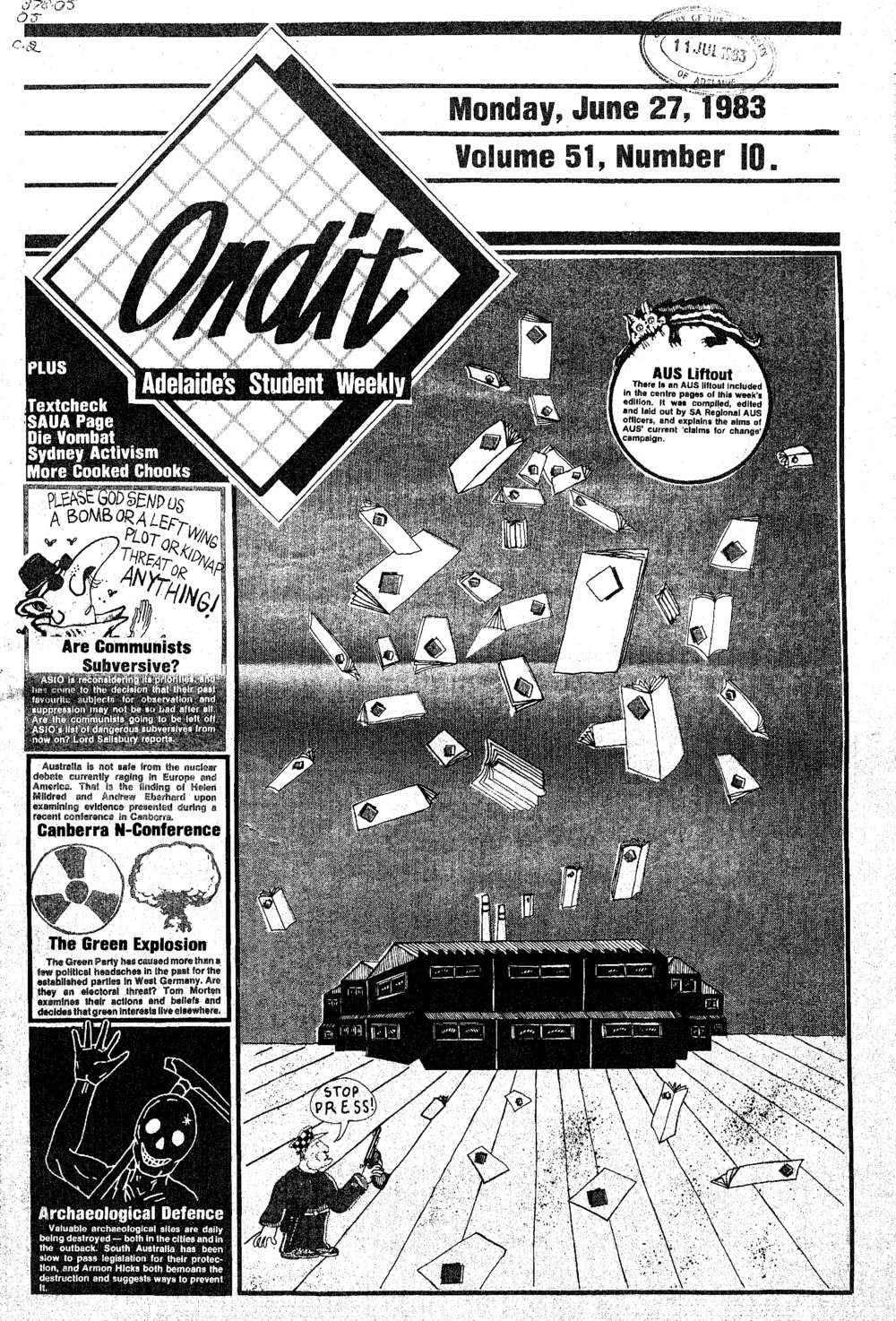 On Dit. Volume 51, Issue 10