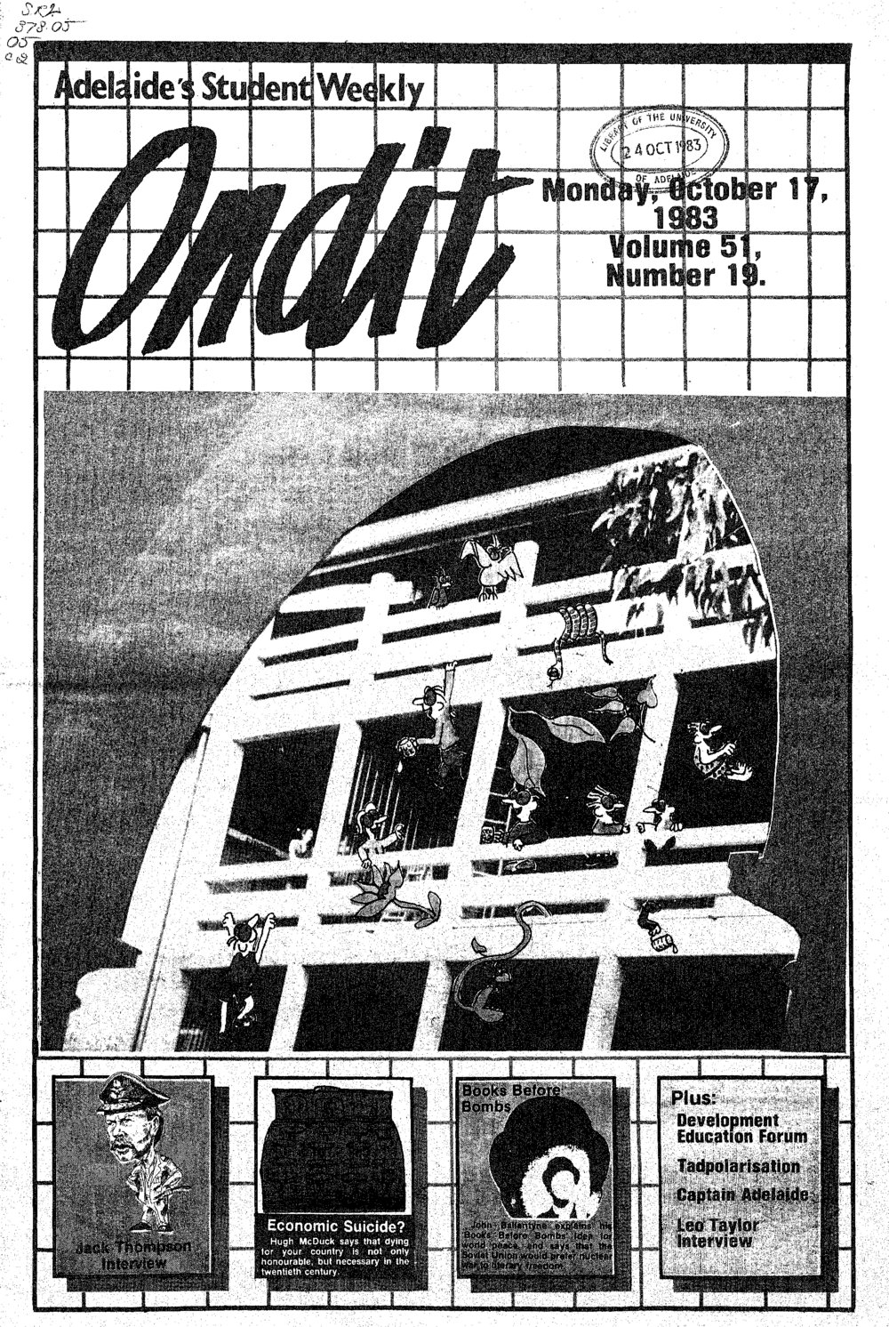 On Dit. Volume 51, Issue 19