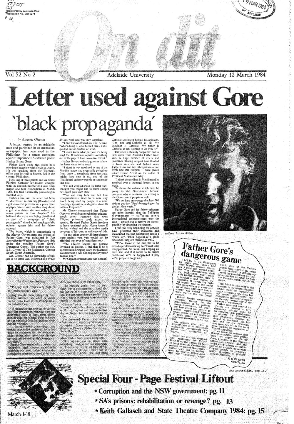 On Dit. Volume 52, Issue 2