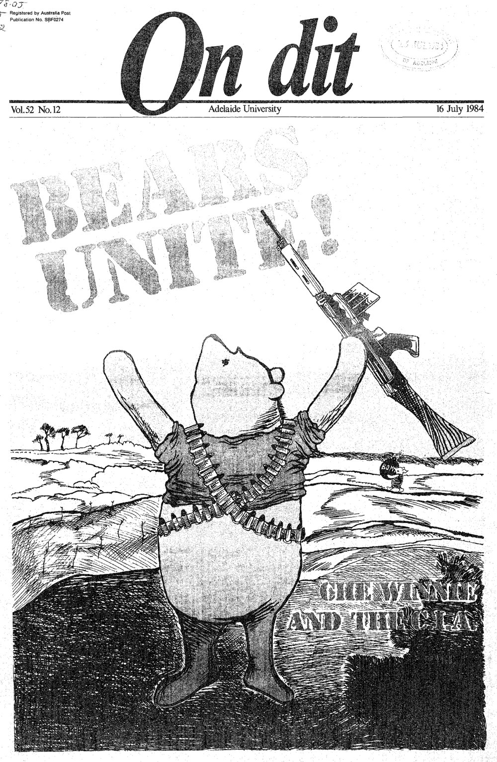 On Dit. Volume 52, Issue 12