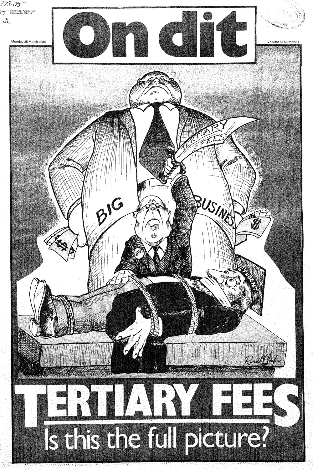 On Dit. Volume 53, Issue 4