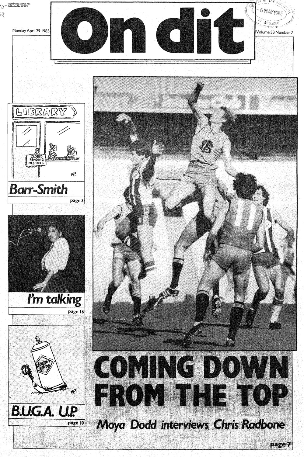 On Dit. Volume 53, Issue 7