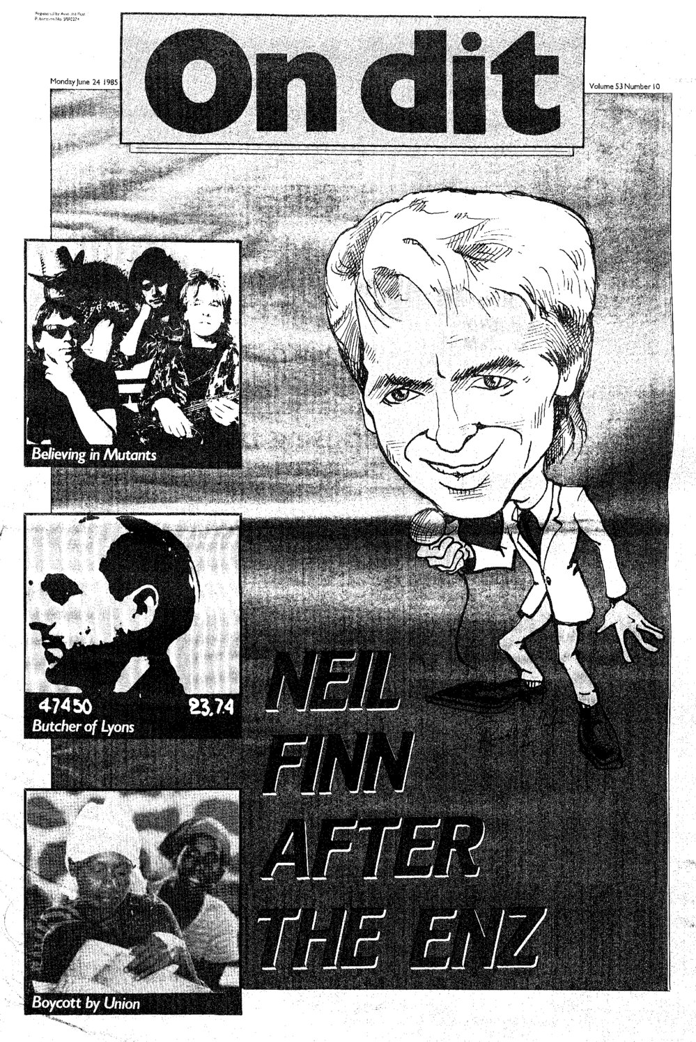 On Dit. Volume 53, Issue 10