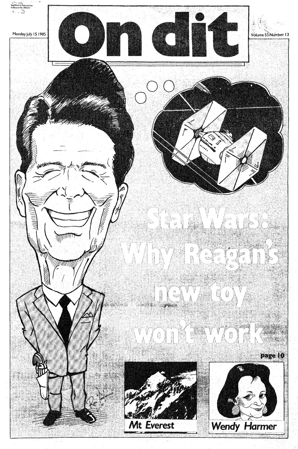 On Dit. Volume 53, Issue 13