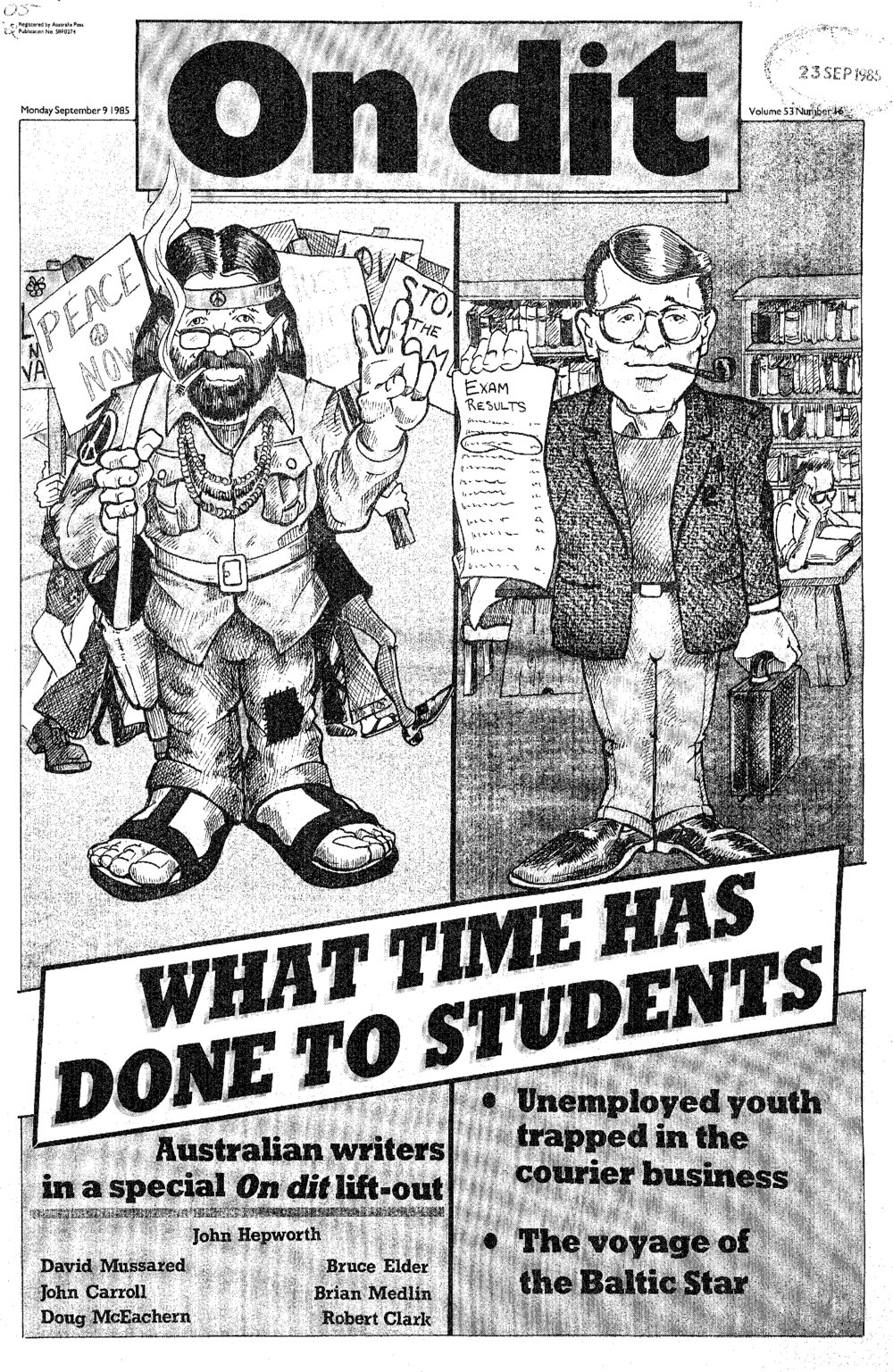 On Dit. Volume 53, Issue 16