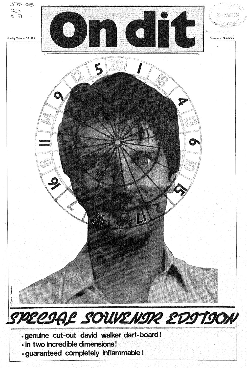 On Dit. Volume 53, Issue 21