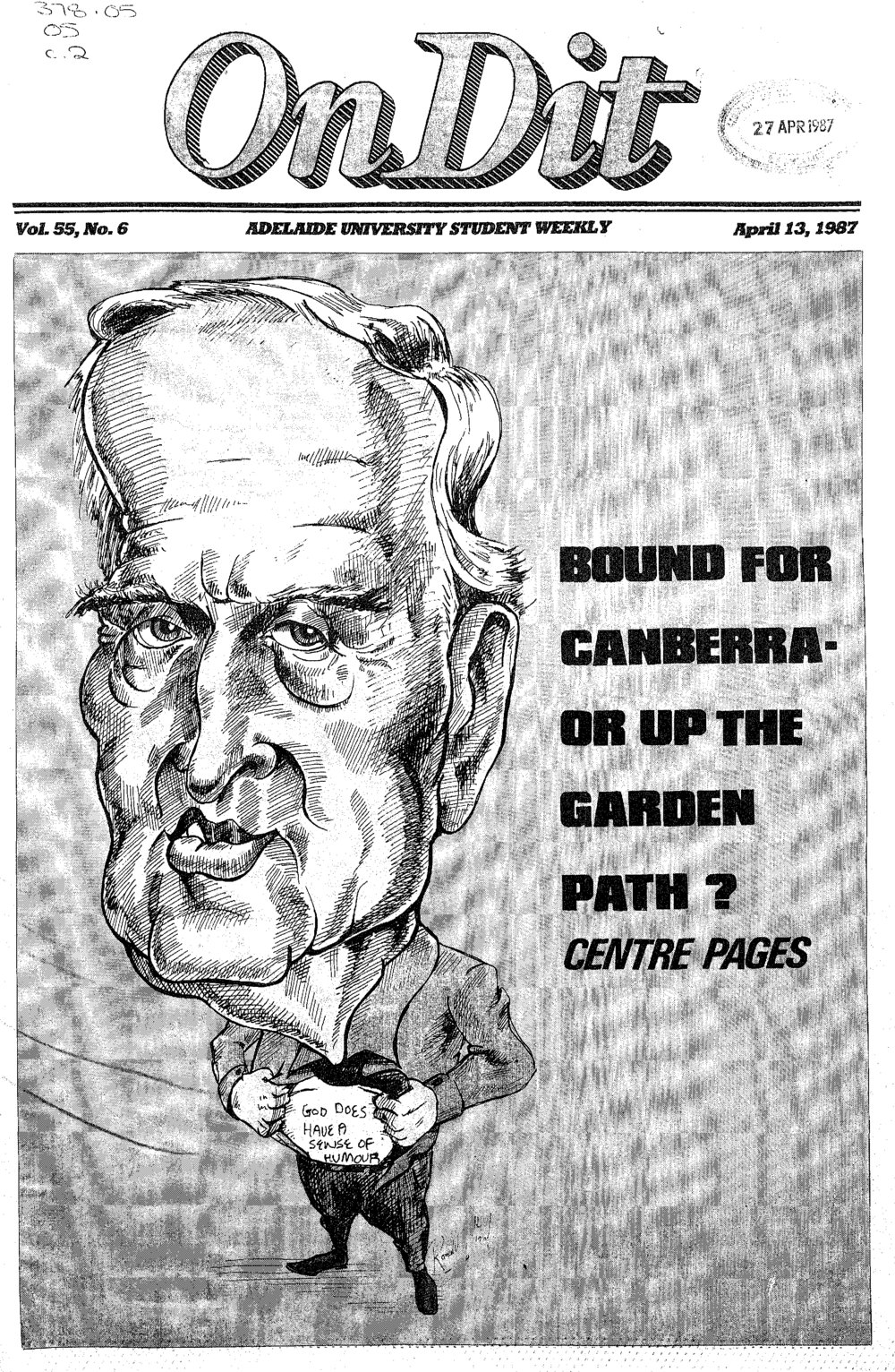 On Dit. Volume 55, Issue 6