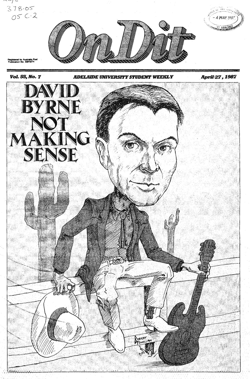 On Dit. Volume 55, Issue 7