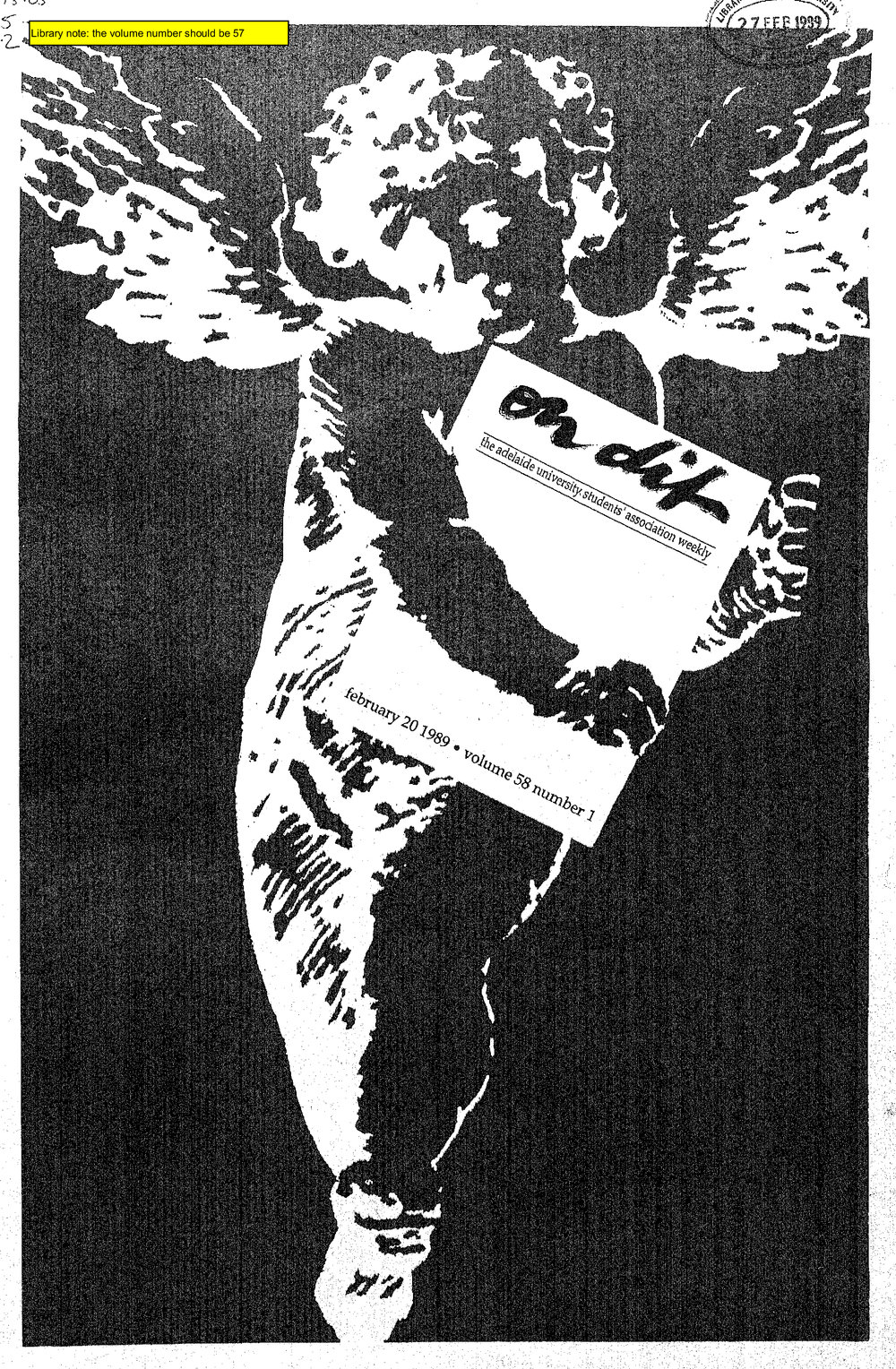 On Dit. Volume 57, Issue 1