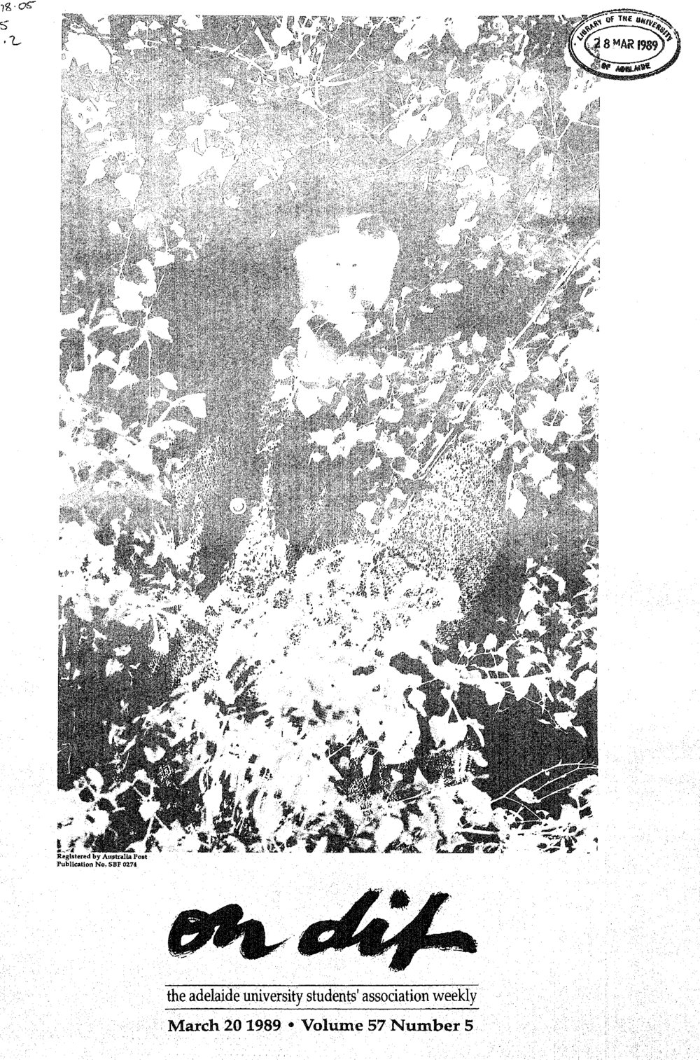 On Dit. Volume 57, Issue 5