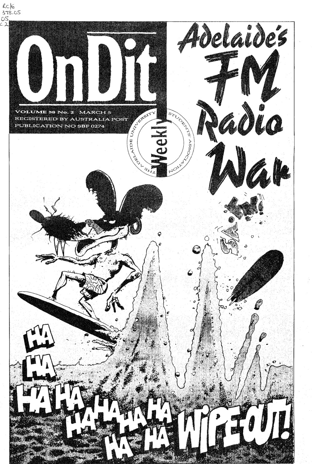 On Dit. Volume 58, Issue 2