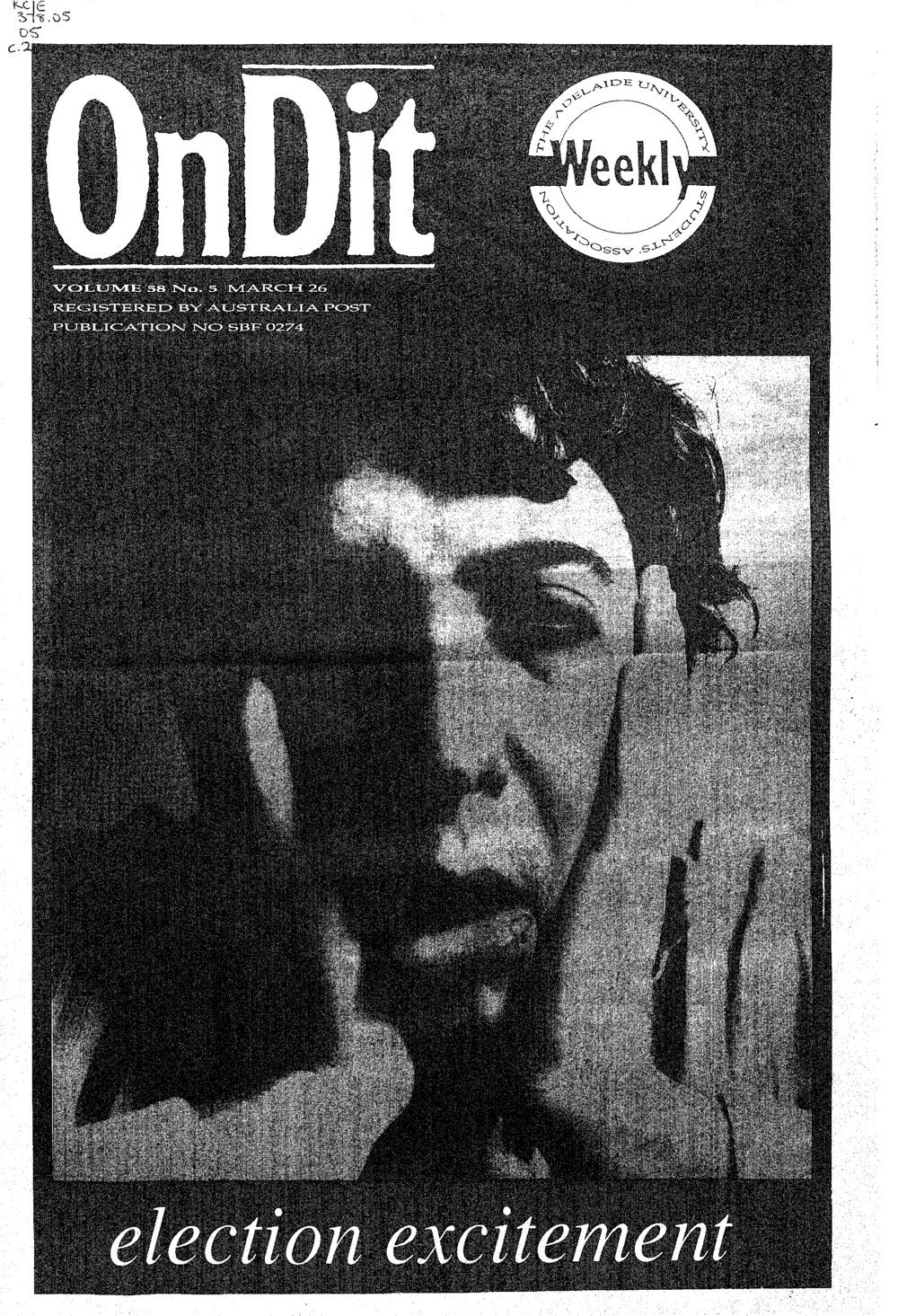 On Dit. Volume 58, Issue 5