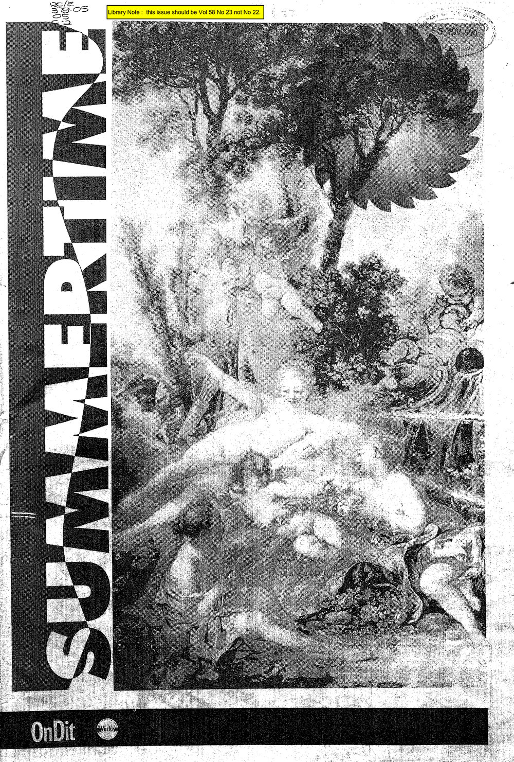 On Dit. Volume 58, Issue 23