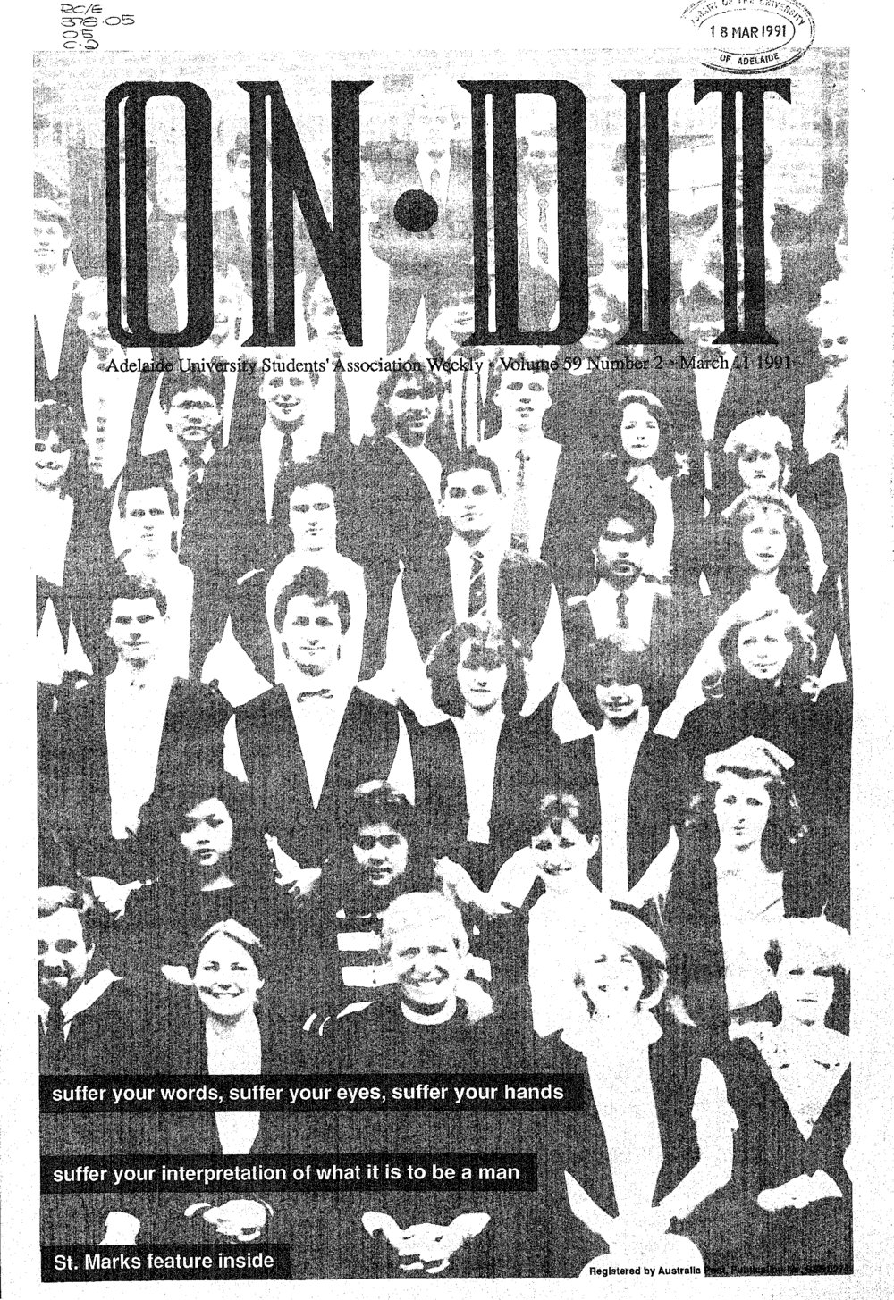 On Dit. Volume 59, Issue 2