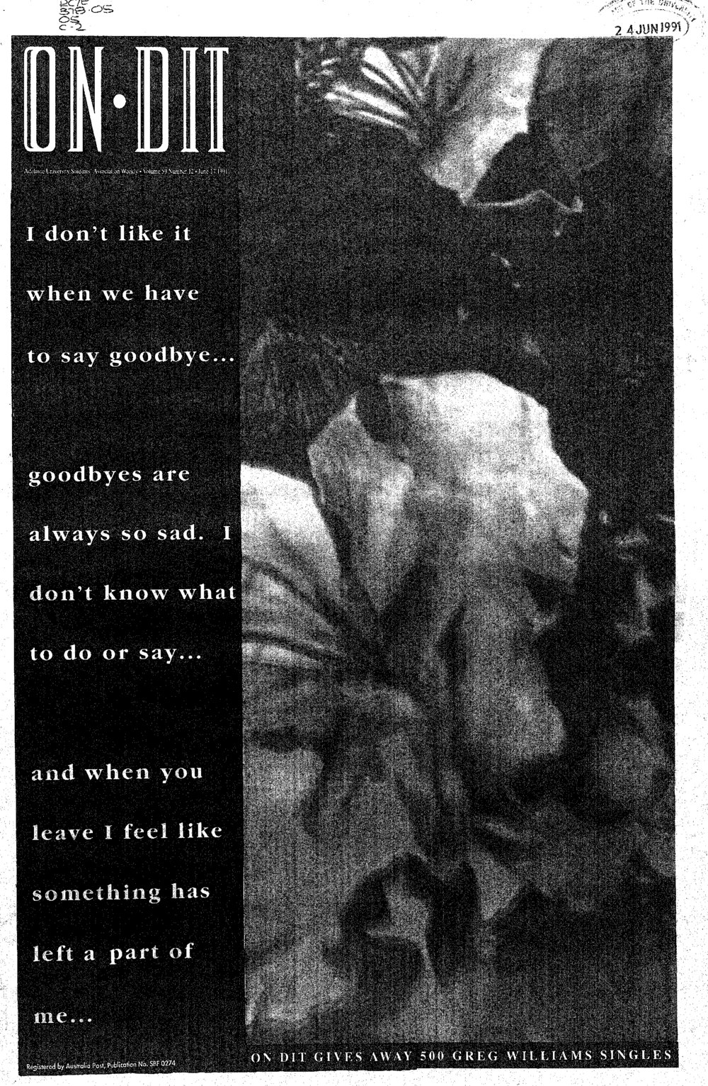 On Dit. Volume 59, Issue 12