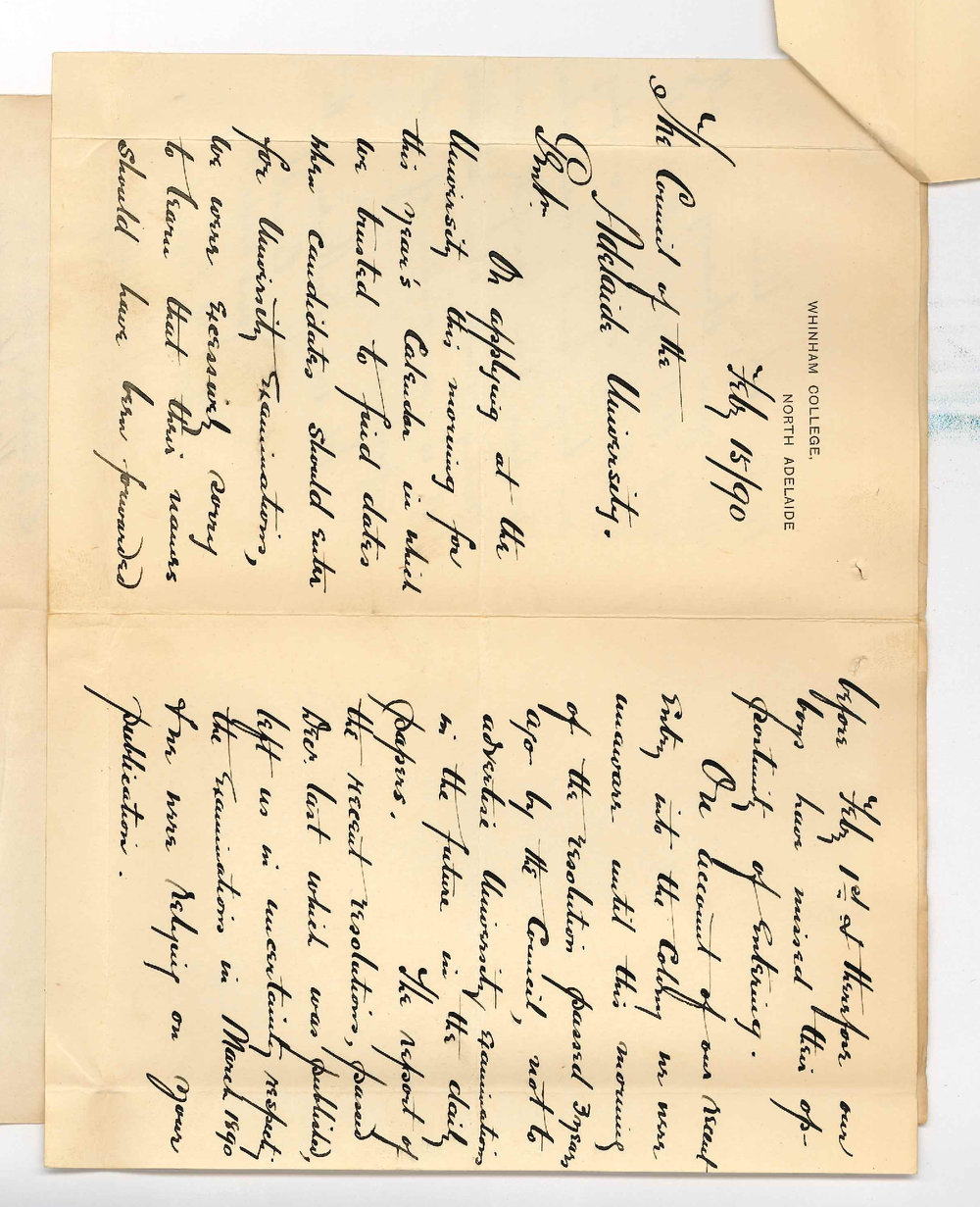 A F Hastings - Whinham College - Late entries for the Preliminary Examination in March