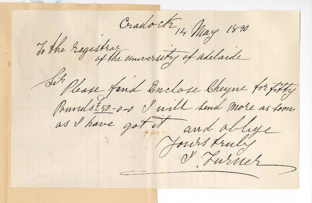 Joseph Turner - Wirreanda - Payment of rent