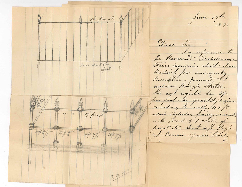 H Morris - Adelaide - Estimate for railing around area