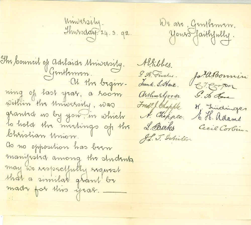 Alec E Gibbes and Others - University - Praying for Room Christian Union