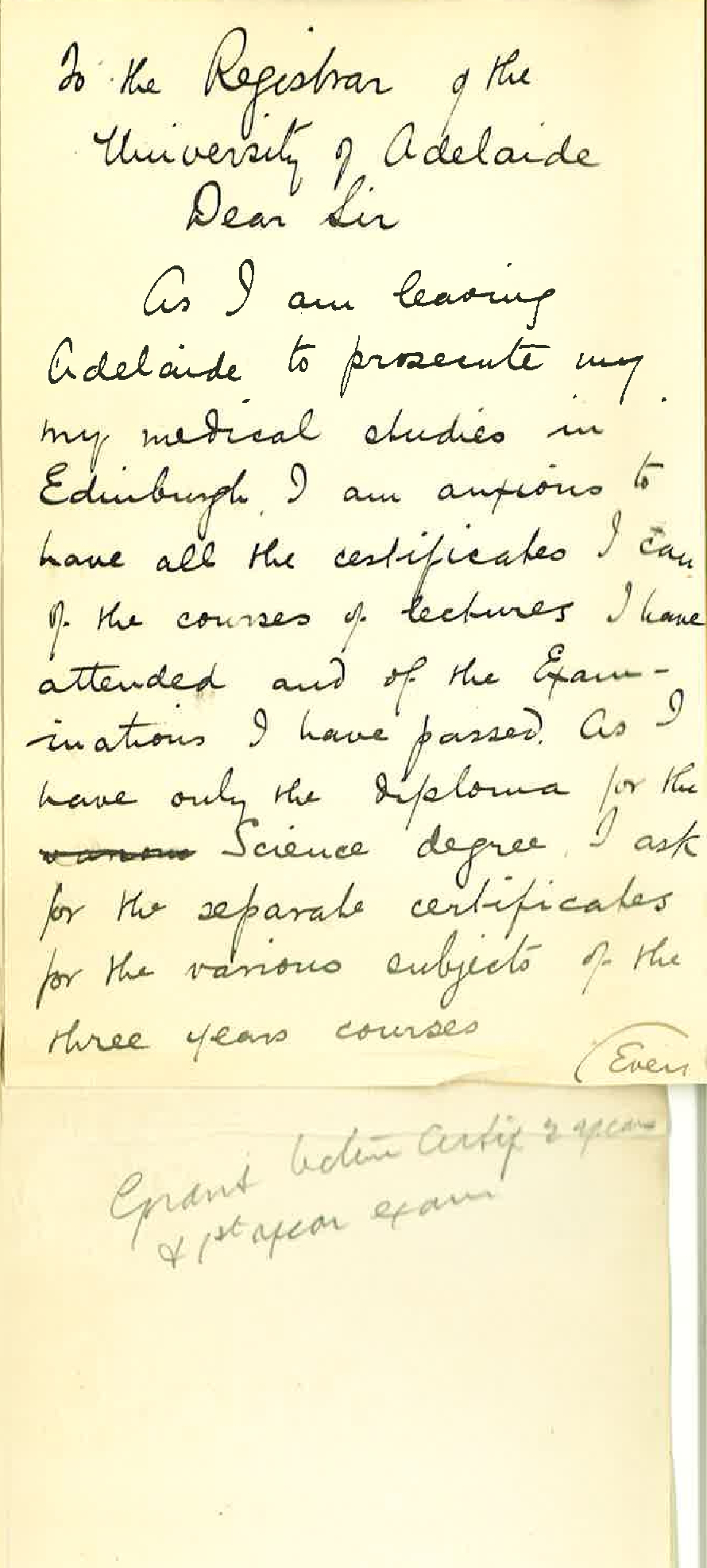 Alfred W Fletcher - Requesting Certificates