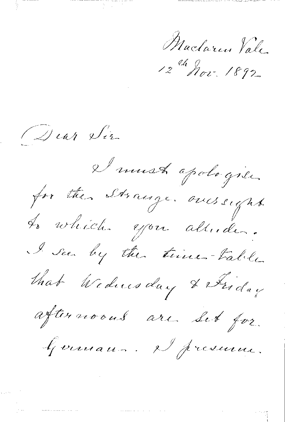 Miss Margaret Overbury - McLaren Vale - Information Higher Public Examination etc