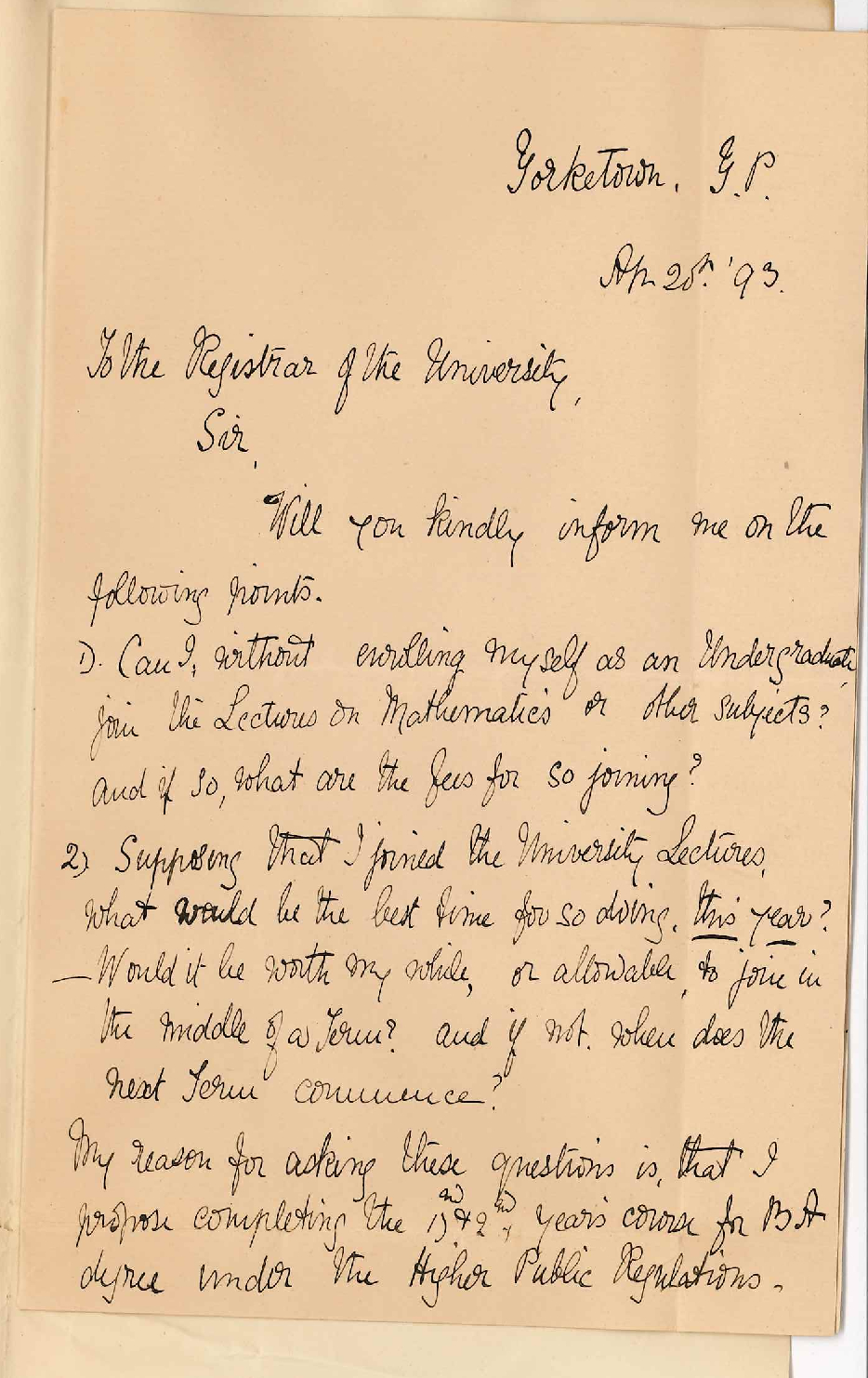 Miss Ethel M Nall - Yorketown  Yorkes Peninsula - Information University Lectures etc