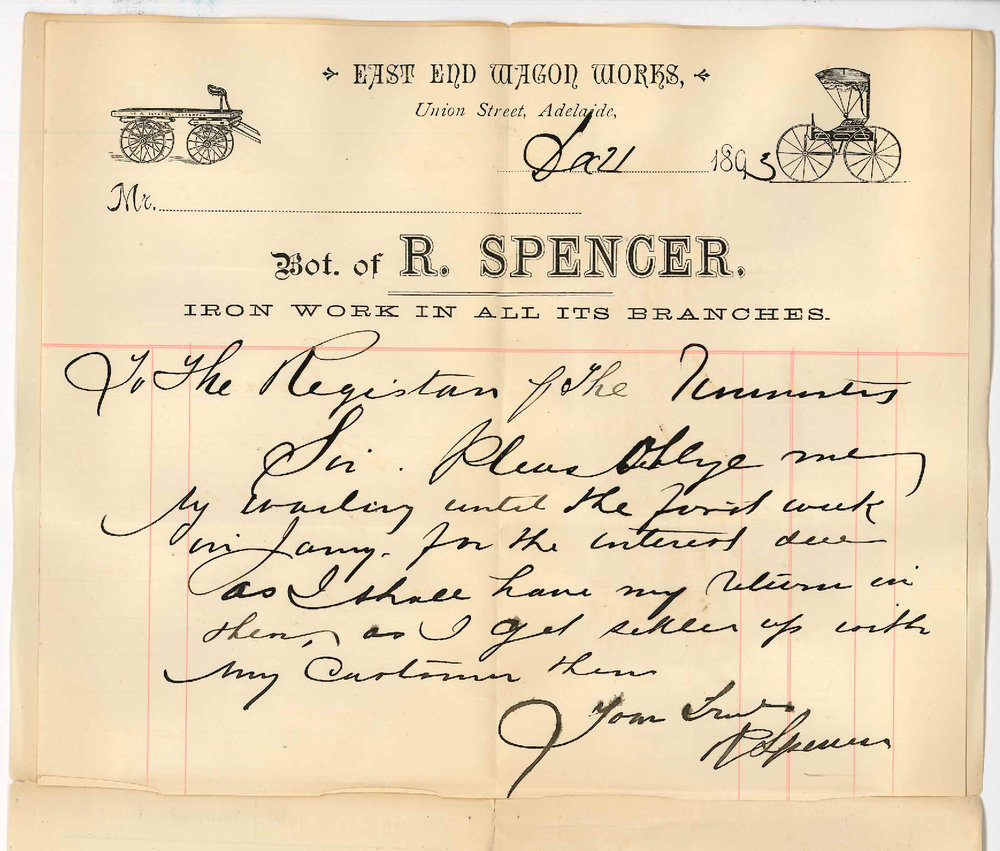 Richard Spencer - Union Street City - Promises payment of Interest first week in January