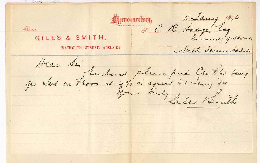 Giles &amp; Smith - City - Payment of Interest
