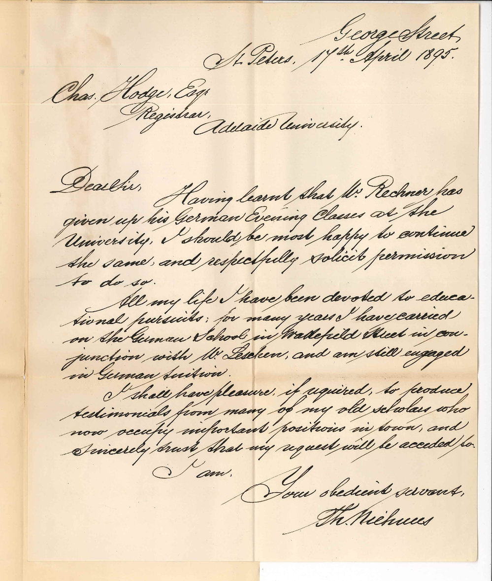 Thomas Niehuus - George Street St Peters - Asking permission to continue German Evening Classes