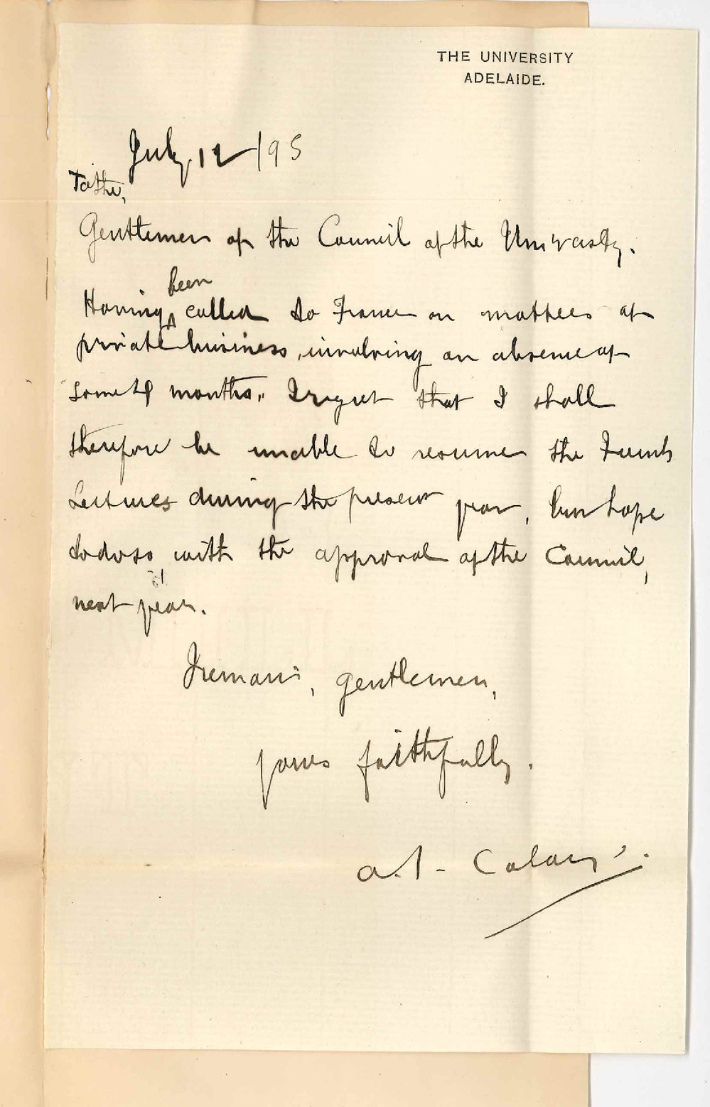 A I Calais - The University - Discontinue French lectures this year going to France