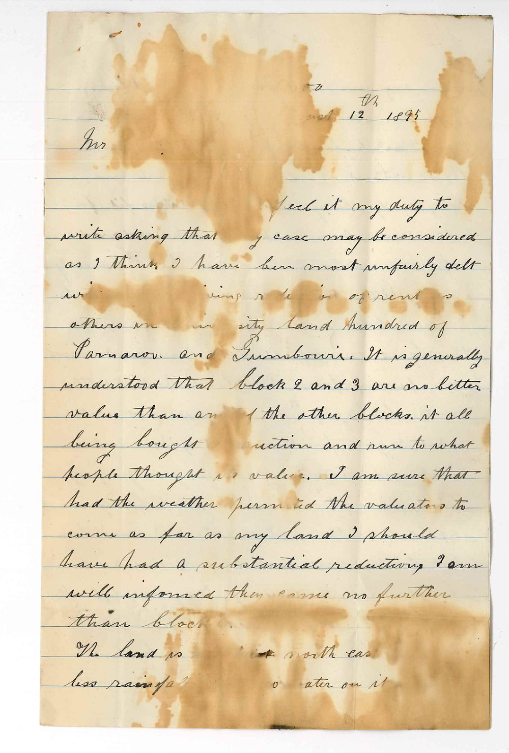 S M and R McLeisk - Further petition for reduction of rent