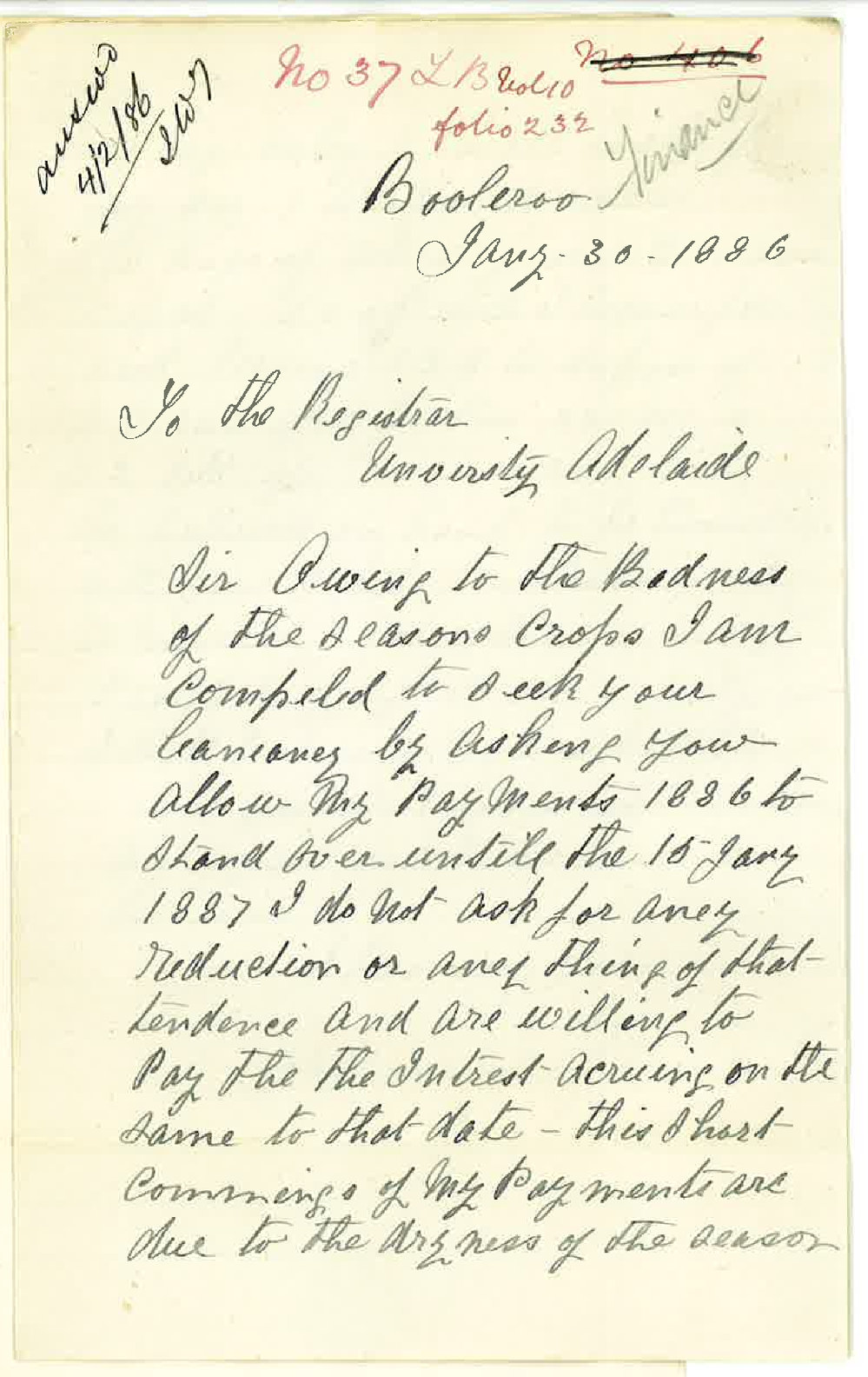 William Lewis - Booleroo - Non Payment of Interest on Loan