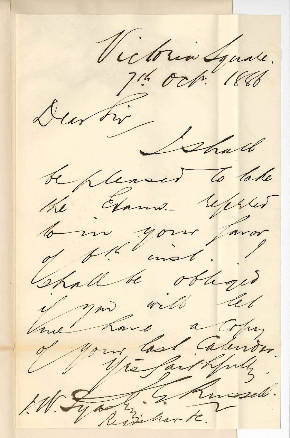 James George Russell - Victoria Square Adelaide - Additional Examiner in the Law of Procedure