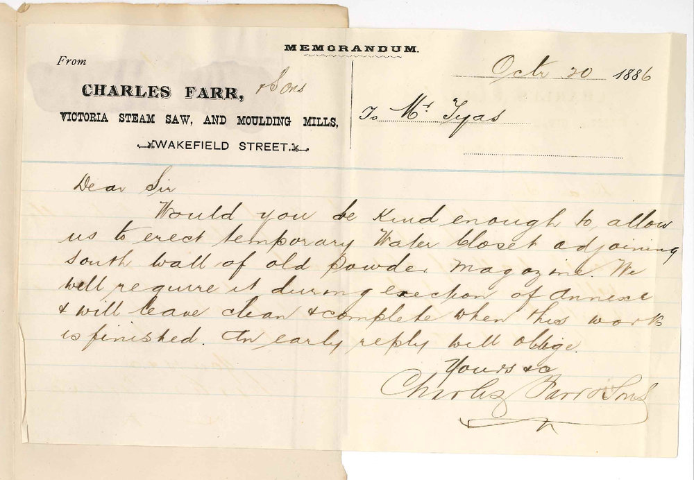 Charles Farr and Sons - Wakefield Street - Erection of WC Adjoining Dissecting Room