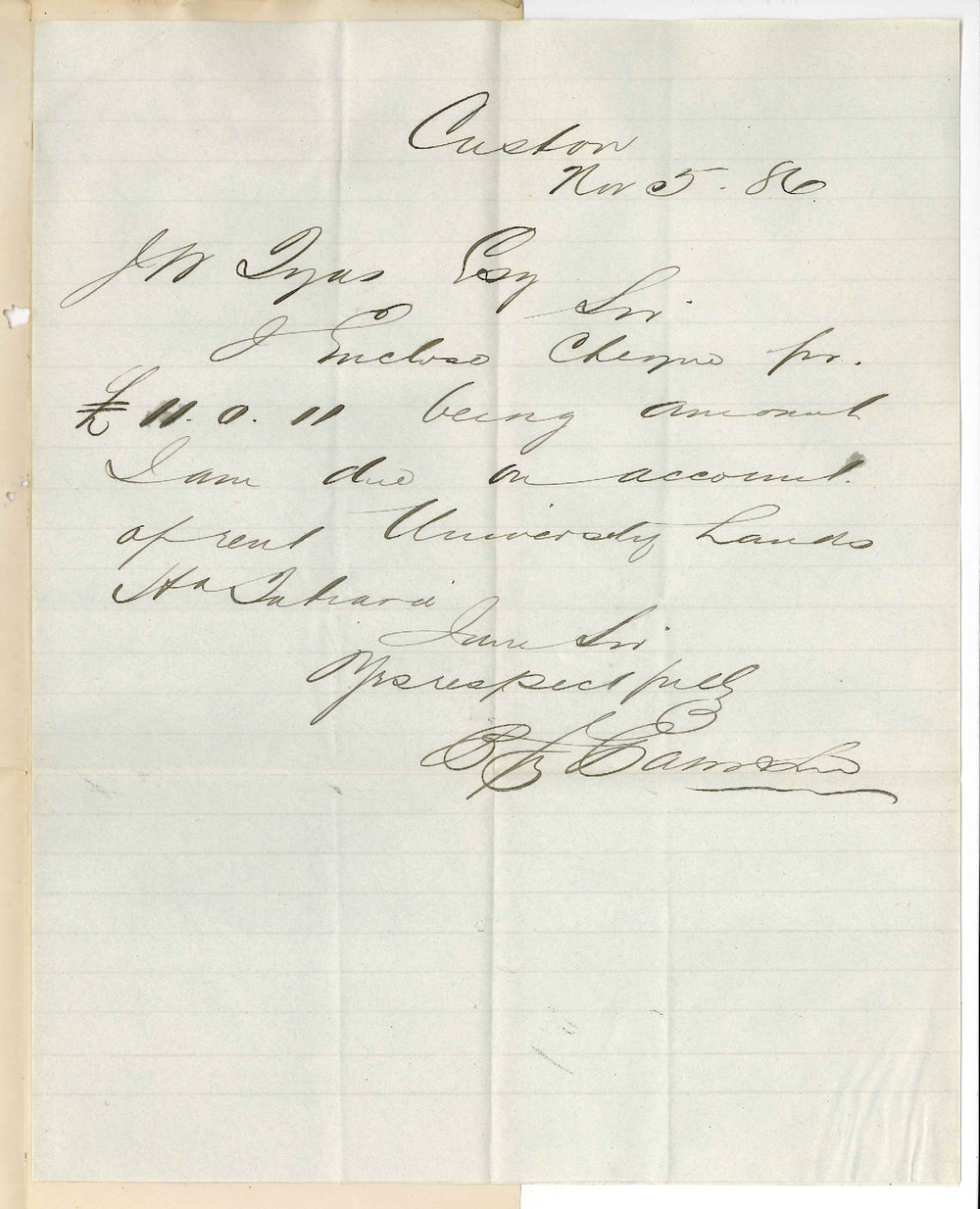 P J Paterson - South East - Payment of Rent