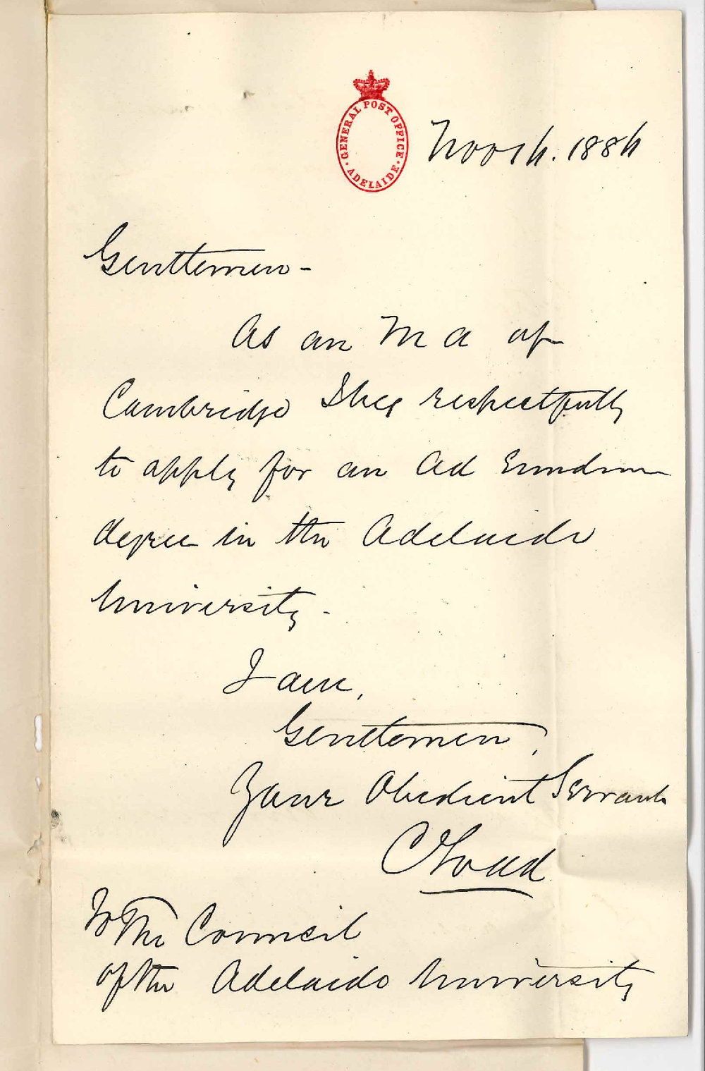 Charles Todd - General Post Office [GPO] - Ad Eundem MA