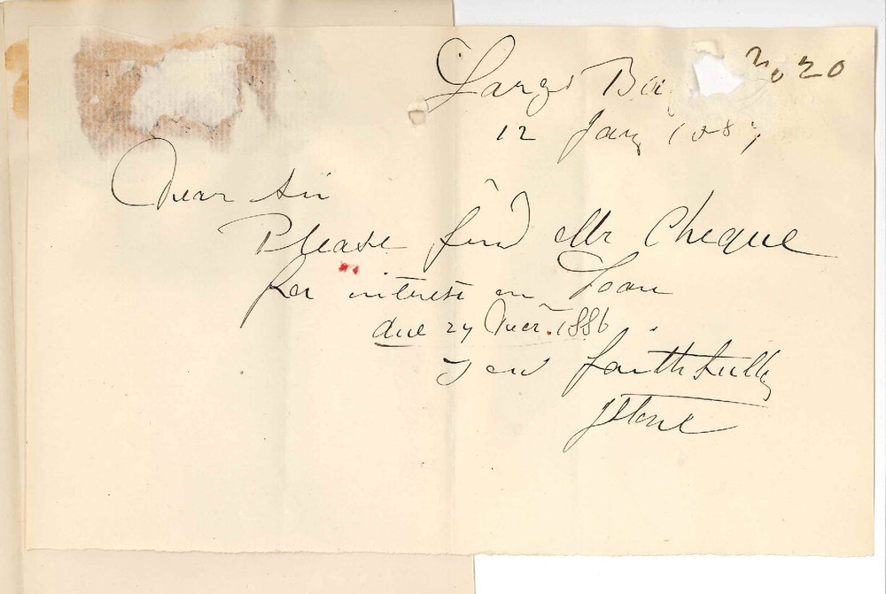 Joseph Stone - Largs Bay - Payment of Interest