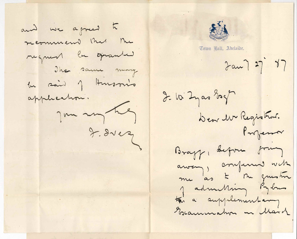 Professor Joshua Ives - Adelaide - Recommending Supplementary Ordinary Examination in Music