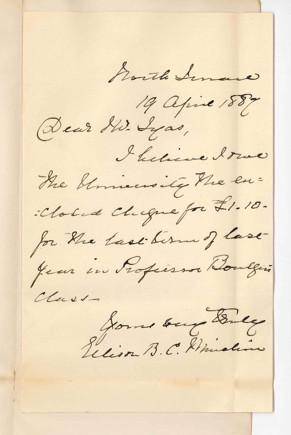 Mrs Minchin - North Adelaide - Payment of Fees