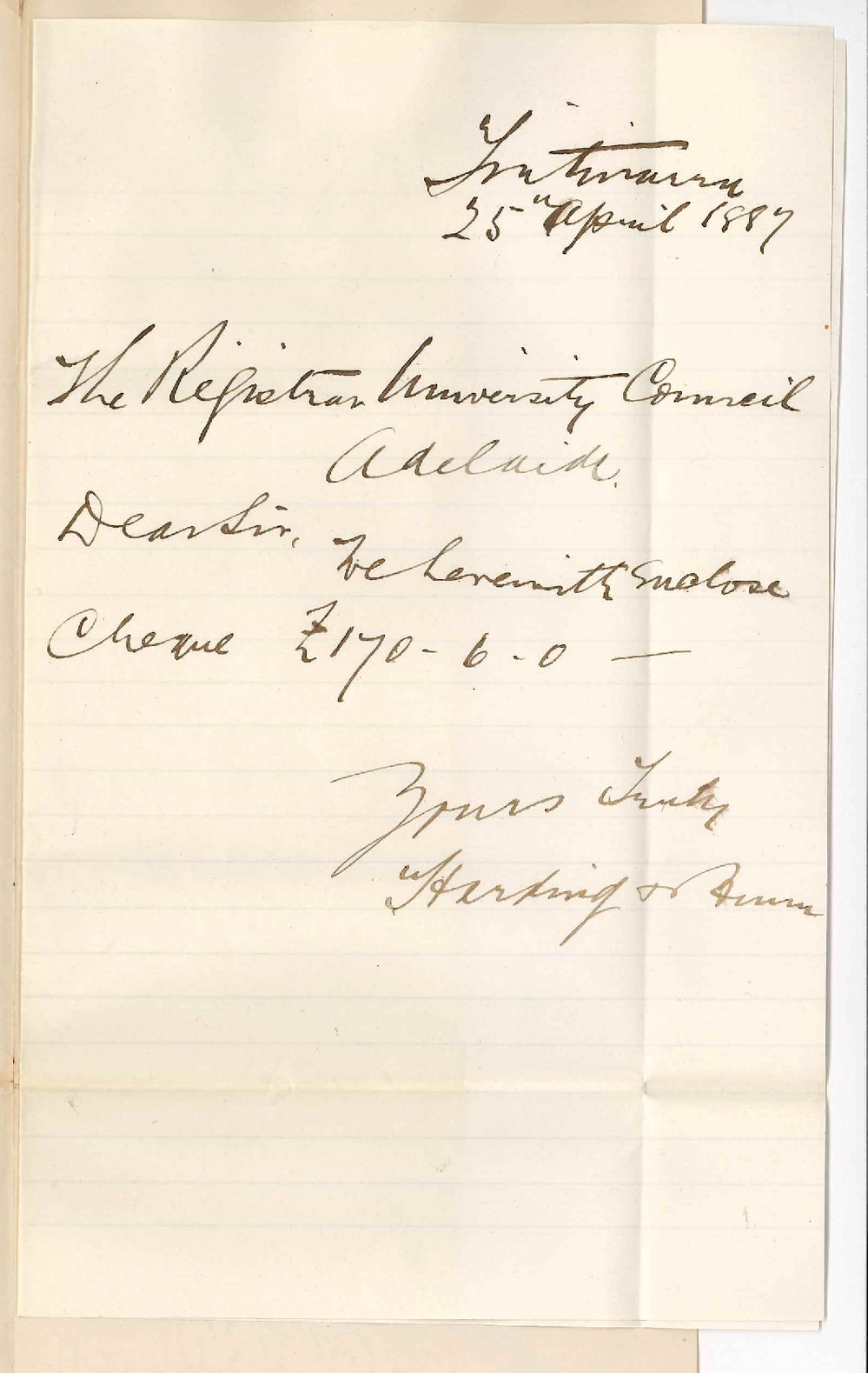 Harding and Bunn - Tintinara - Payment of Rent