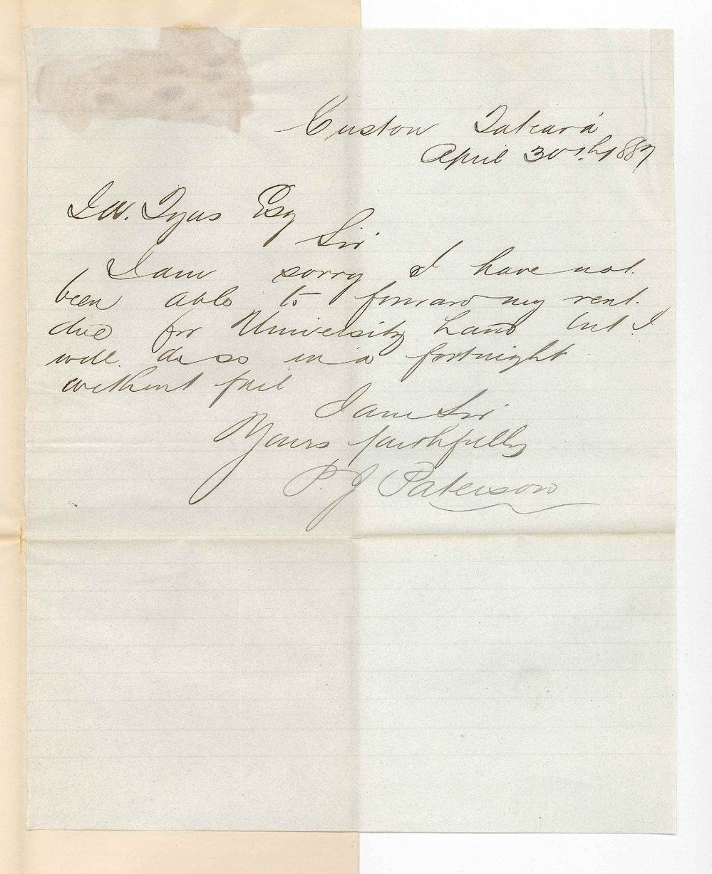 P J Paterson - Custon Tatiara - Non Payment of Rent