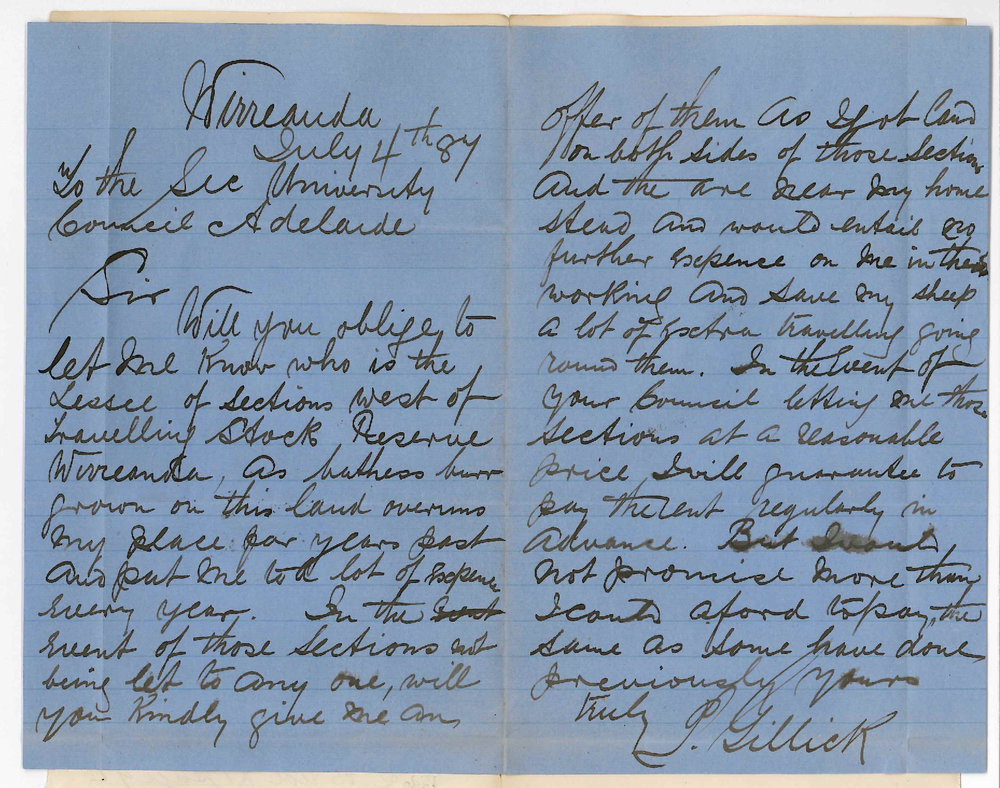Patrick Gillick - Wirreanda - Bathurst Burr on University Land