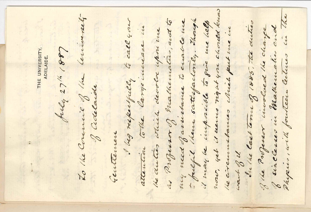 Professor William Henry Bragg - The University - Increase of Work in Mathematical Chair