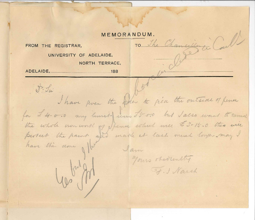 Grainger and Naish - Victoria Square Adelaide - Gilding and Varnishing Fence