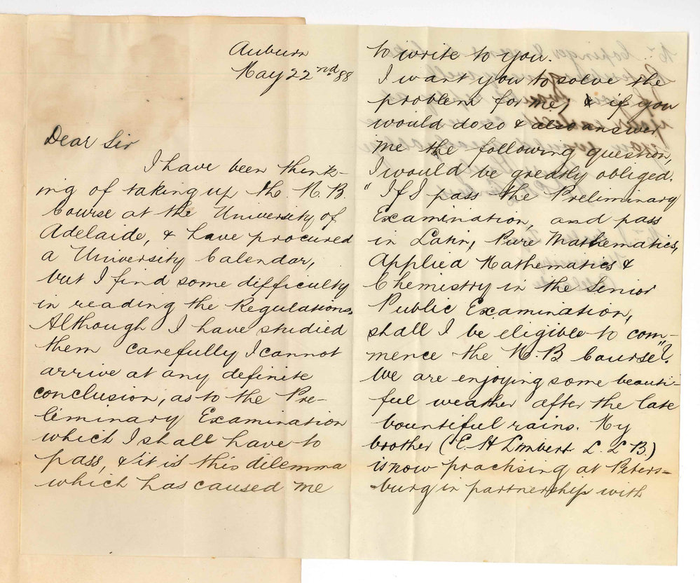 O C H Limbert - Auburn - Preliminary Examination and the MB Course