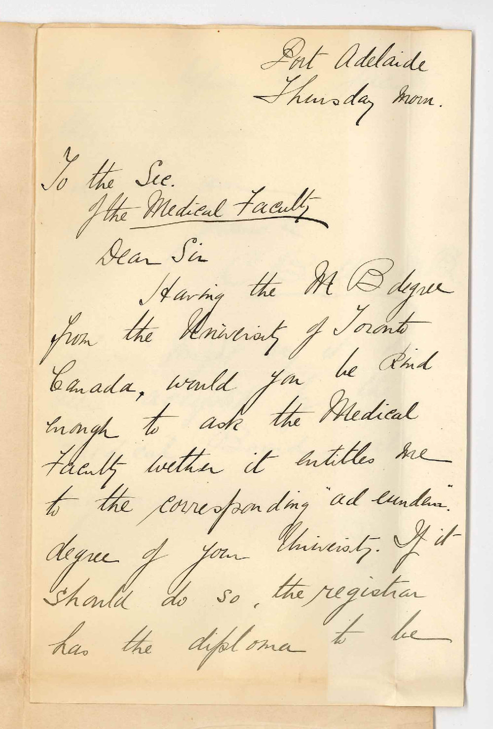 Dr Christopher Bollen - Port Adelaide - Admission Ad Eundem MB Degree