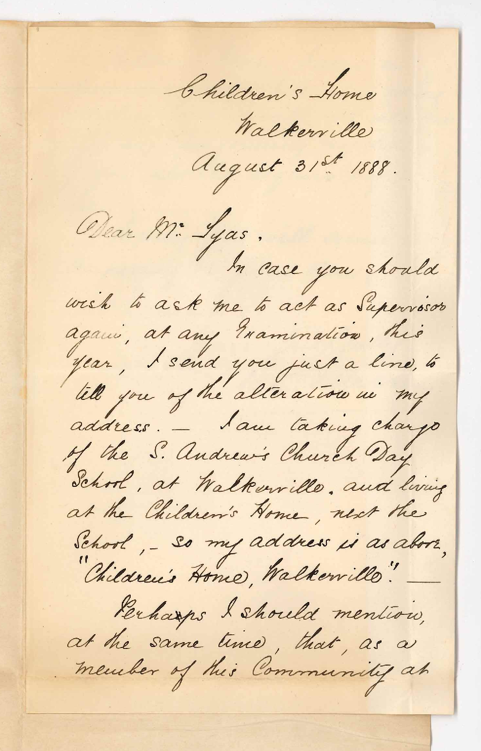 Miss Ada Archer - North Adelaide - Supervisor for the Preliminary Examination
