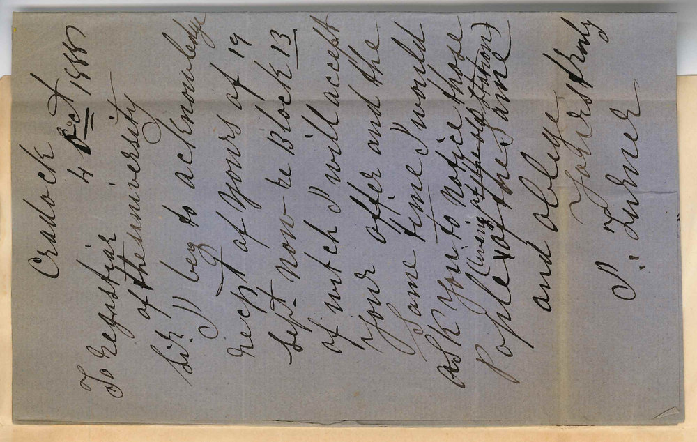 Joseph Turner - Cradock - Accepts Block 13 at Wirreanda