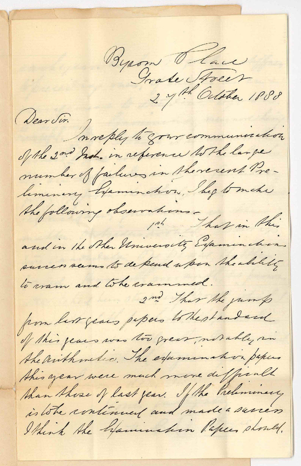 W E D Logie - Adelaide - Failures at Preliminary Examination
