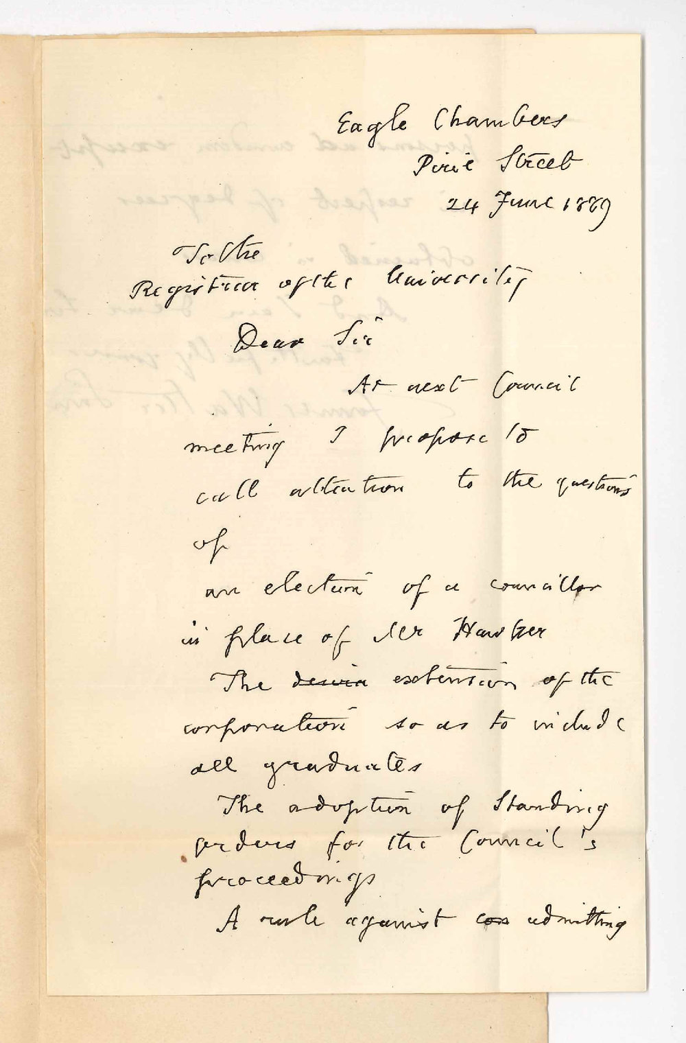 Dr James Walter Smith - Adelaide - Questions for Council Meeting